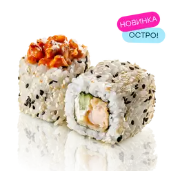 Ролл с хрустящей креветкой и кимчи