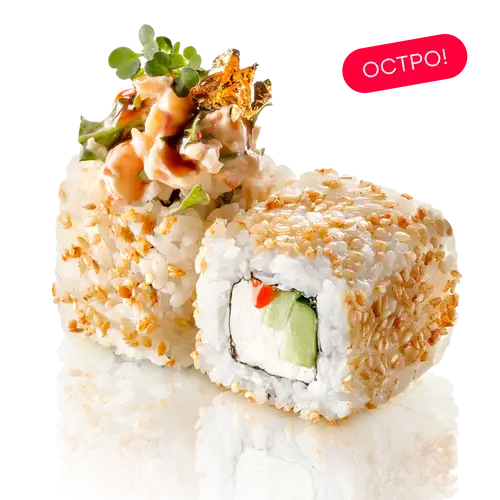 Тартар ролл с креветкой и рукколой