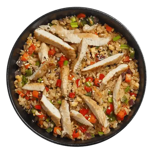 WOK Рис Двойная Индейка с овощами