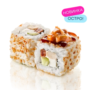 Ролл с цыпленком и кремом кимчи